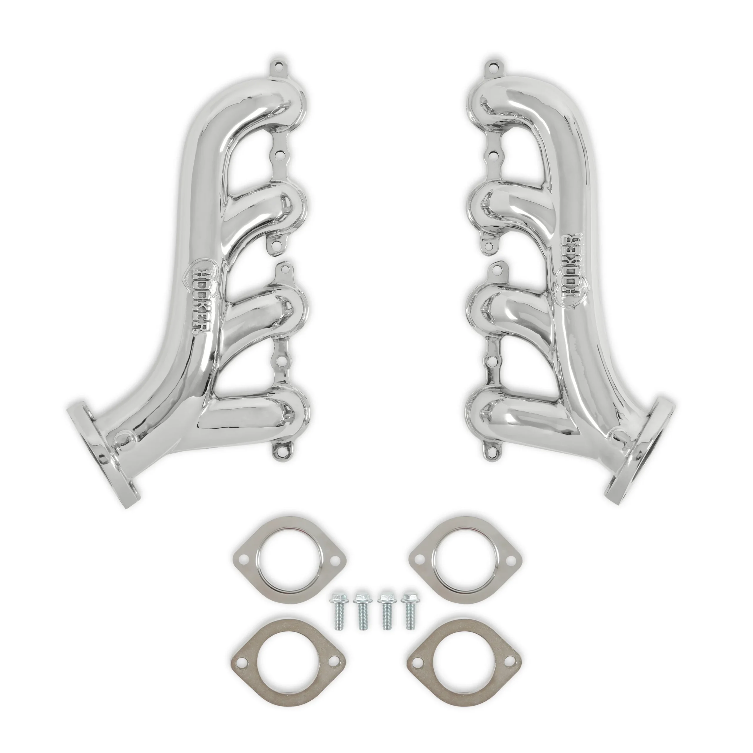Hooker BlackHeart LS Swap Exhaust Manifolds - Stainless Steel - Polished Finish