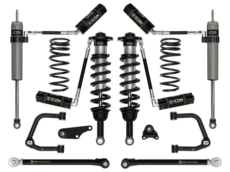 ICON 2024+ Toyota Tacoma 1.25in-3in Stage 7 Suspension System Tubular w/ Triple Rate Spring