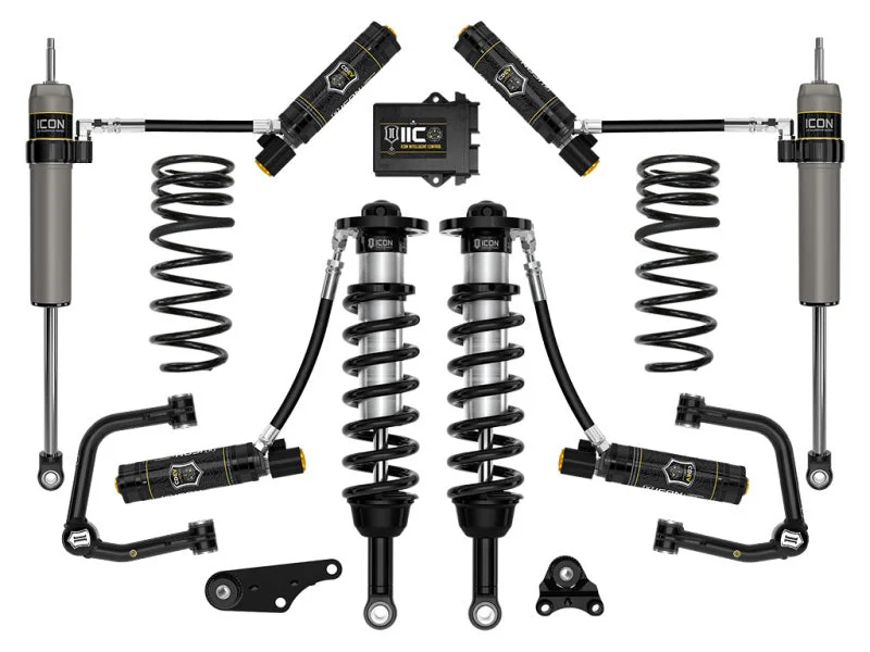 ICON 2024+ Toyota Tacoma 1.25in-3in Stage 6 Suspension System Tubular w/ Triple Rate Spring