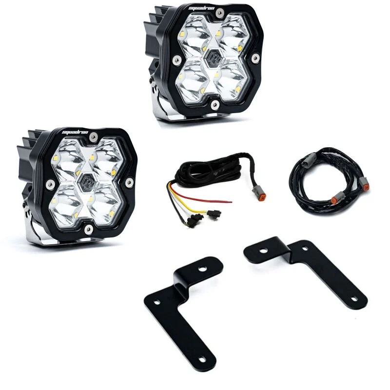 Baja Designs 18-25 Jeep JL/JT / 20-25 Gladiator Squadron Spt 2.0 A-Pillar SPTSMN w/UP (Spot) - Clear