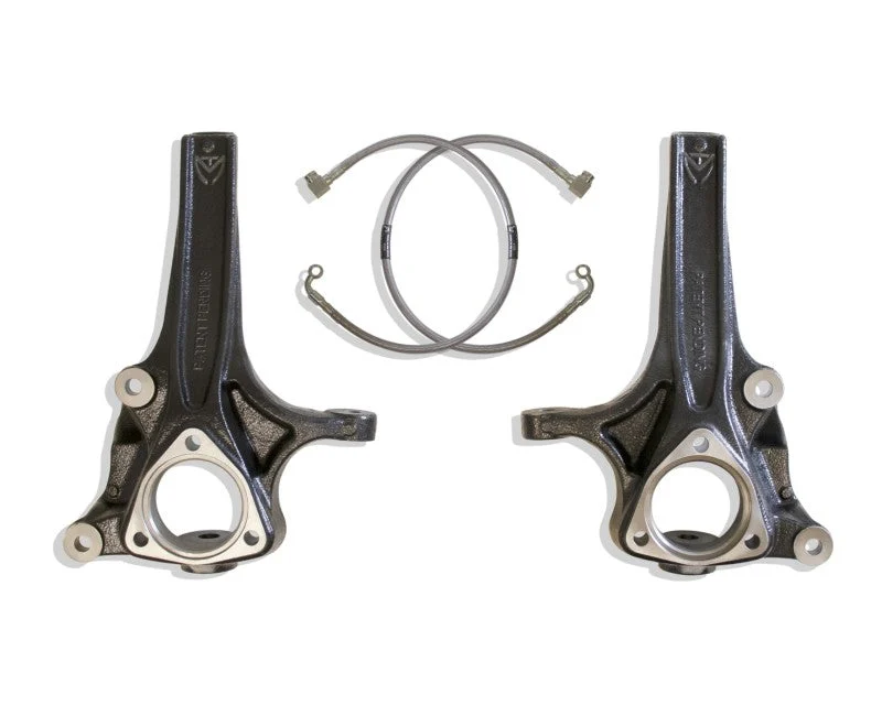 MaxTrac 19-24 RAM 1500 2WD 4in Front Lift Spindles w/Extended DOT Compliant Brake Lines