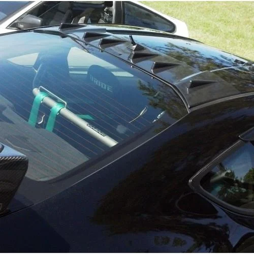 BLOX Racing 13-14 Scion/Subaru FR-S/BRZ Vortex Generator Fins for OEM Mast - ABS Black