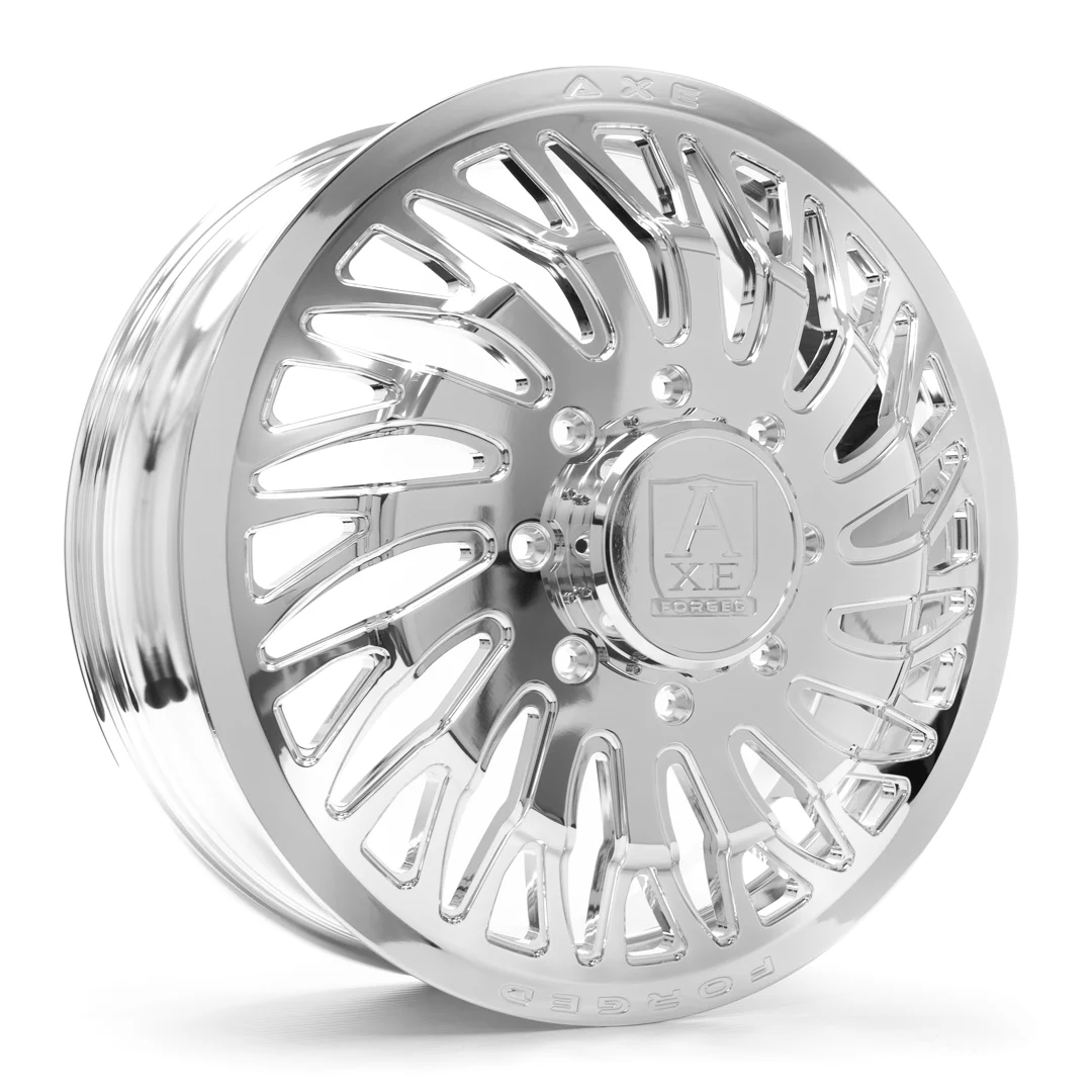 AXE FORGED DUALLY AF10 DUALLY (front left) FULLY POLISHED 22x8.25 ET.-146,+168 10x225