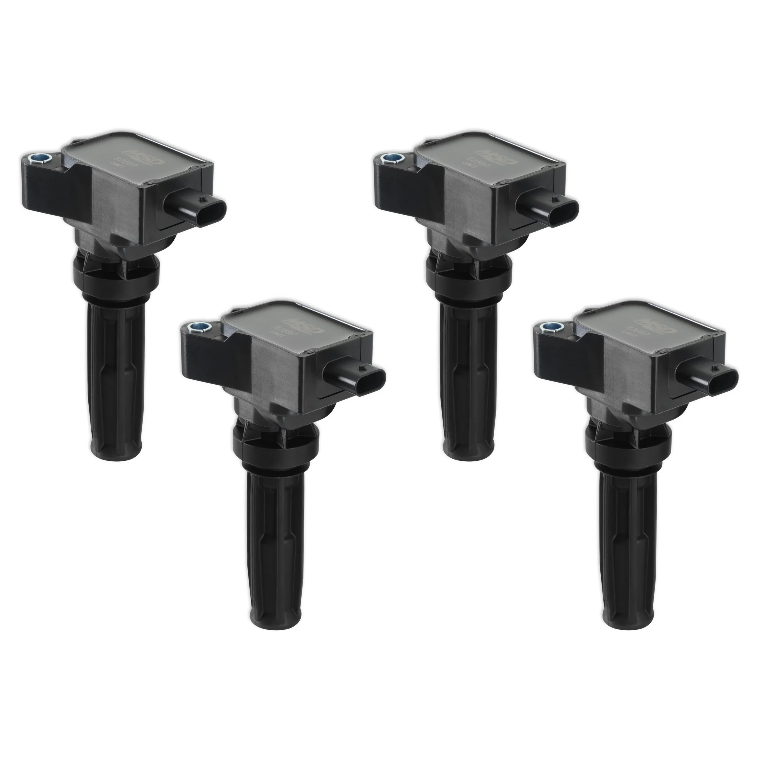 COIL, BLACK, FORD ECO-BOOST 2.0L L4, SET OF 4