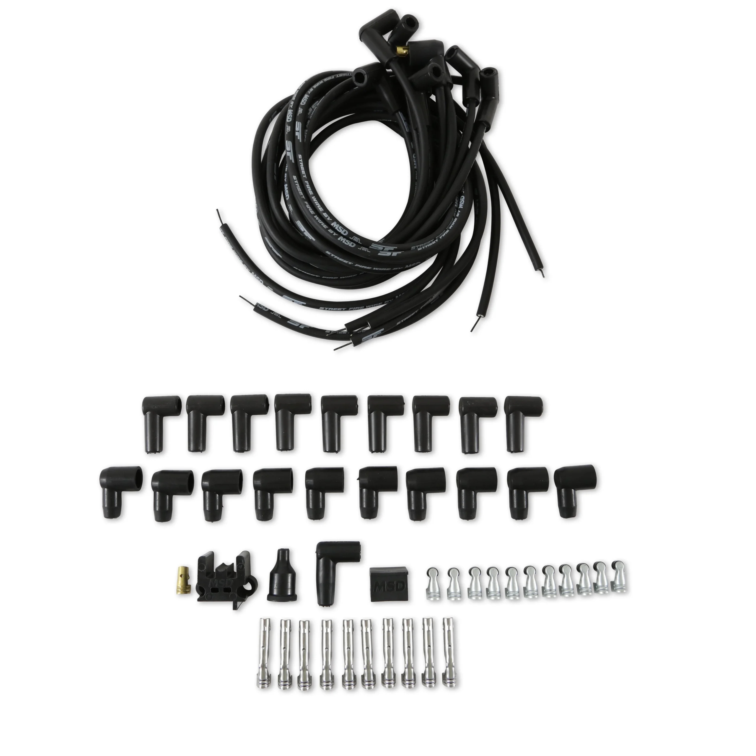 Street-Fire Wire Set 8 Cyl 90°, Sock/ HEI, Univ