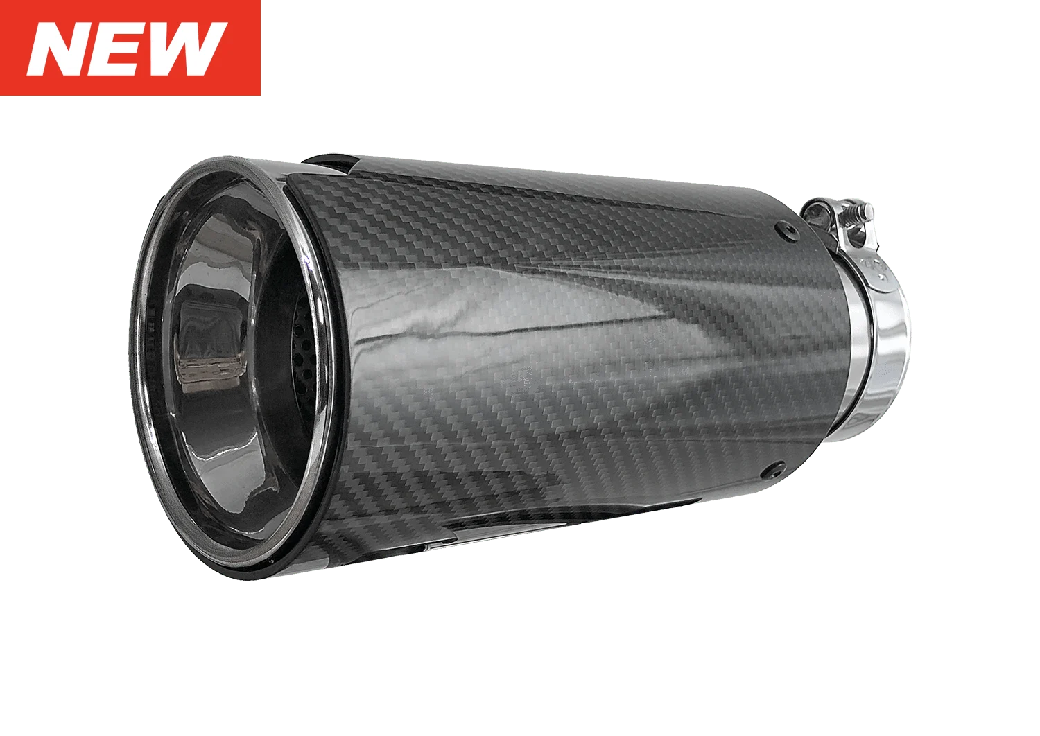 HD Off-Road Polished Stainless & Carbon Fiber Universal Exhaust Tips