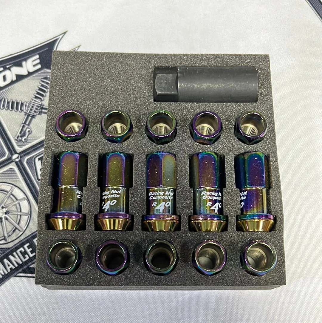Project Kicks R40 Neo Chrome Lug Nuts M12x1.50 (No Caps)