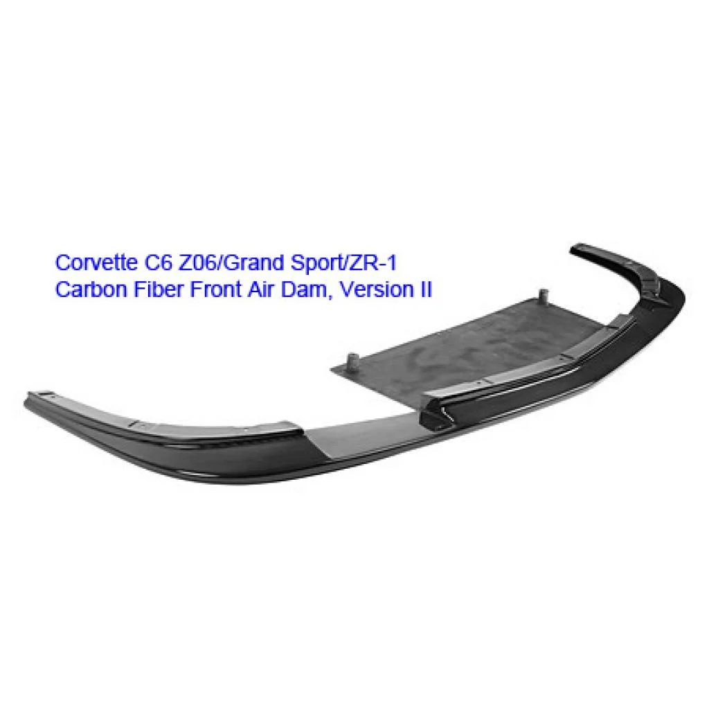 Chevrolet Corvette C6 Z06 Carbon Fiber Front Air Dam/ Splitter/ Lip Version 2 (Z06 / Grand Sport only)