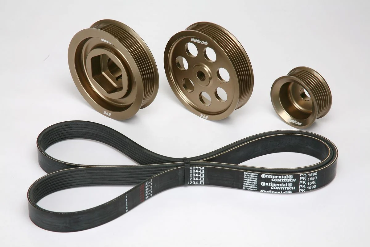 Buddy Club - P1 Lightweight 3 Pulley Set RSX (Type S) 02-06, TSX 04-08  w/o AC K20A2, K20Z1, K24A2 (BC05-P1PK20A2-B)
