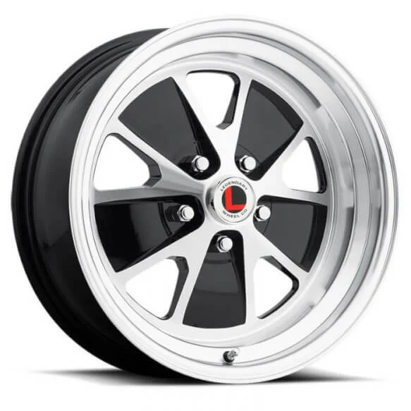 Legendary Wheels Styled  - 17 x 7 in. - 5 x 4.5 - 4.25 BS - Gloss Black/Machined 'LW20-70754A