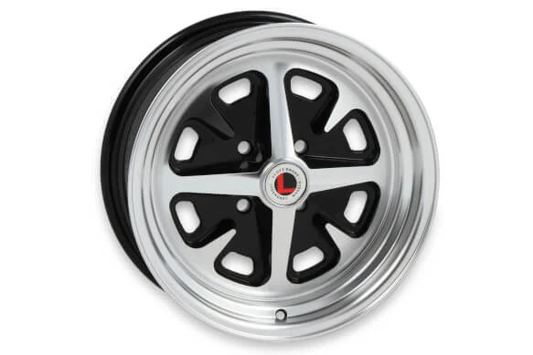 Legendary Wheels Magnum 400 - 14 x 6 in. - 4 x 4.5 - 3.75 BS - Gloss Black/Machined 'LW40-40644A