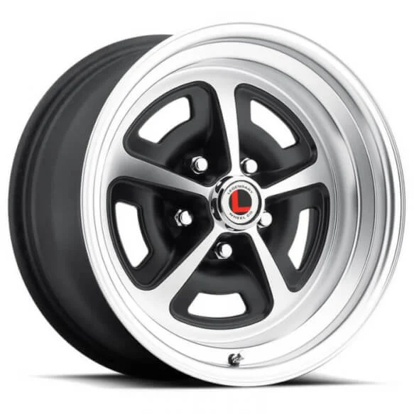 Legendary Wheels Magnum 500 - 17 x 8 in. - 5 x 4.5 - 4.75 BS - Satin Black/Machined 'LW50-70854D