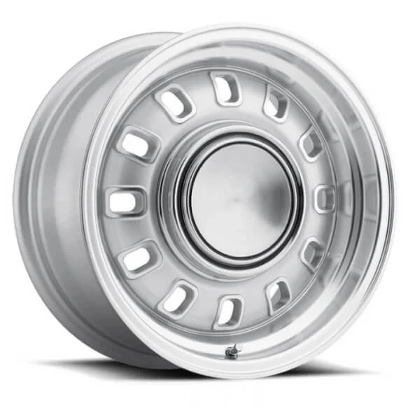 Legendary Wheels 12 Slot - 15 x 7 in. - 4 x 4.5 - 3.75 BS - Silver 'LW60-50744S