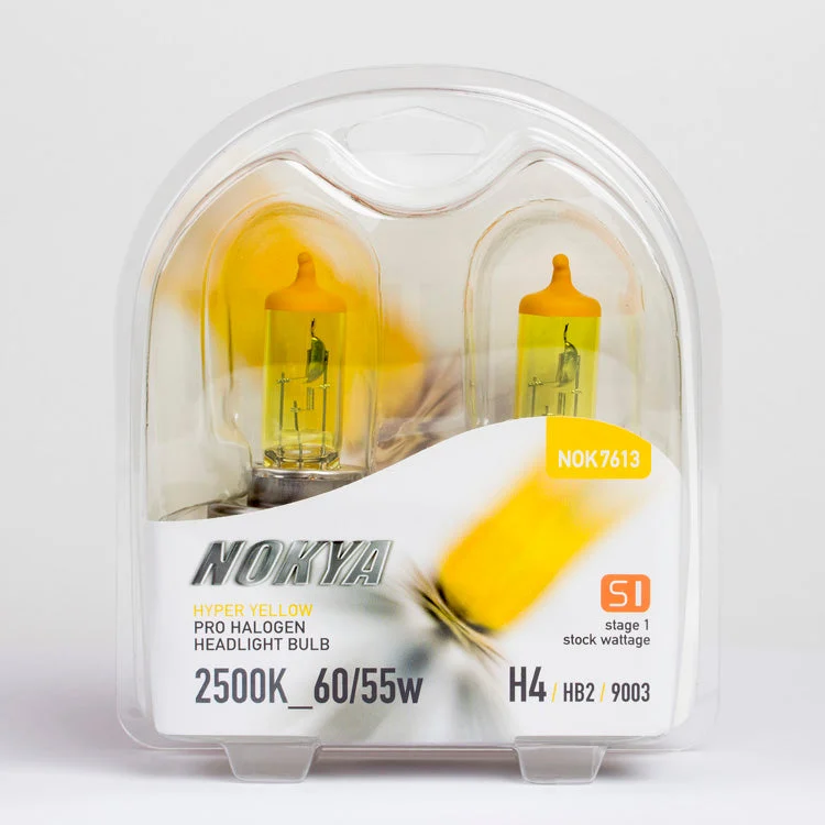 Nokya Hyper Yellow Pro Halogen Headlight Bulb H4