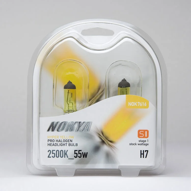 Nokya Hyper Yellow Pro Halogen Headlight Bulb H7