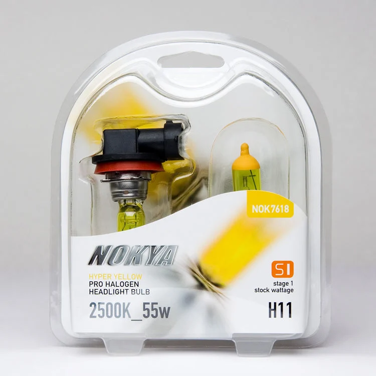Nokya Hyper Yellow Pro Halogen Headlight Bulb H11