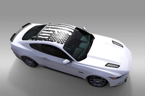 OG Innovations Battle Born Roof Wrap Satin Black Flag