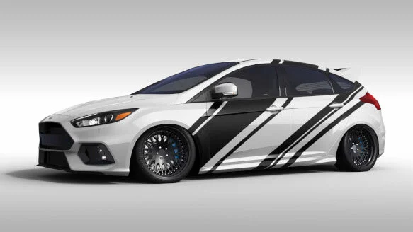 OG Innovations Rally Stripe 2.0 (RS 2.0) Graphics Sedan Satin Black