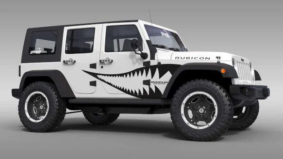 OG Innovations Warhawk Graphics Jeep Satin Black