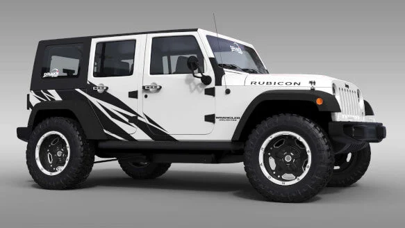OG Innovations Warlord Graphics Jeep Satin Black
