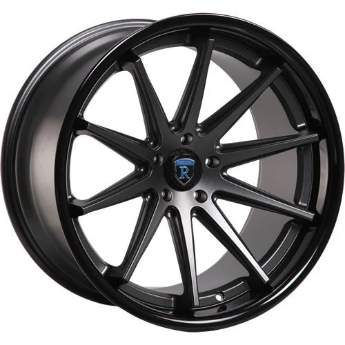 Rohana Wheels RC10 Matte Graphite w/ Gloss Black Lip 20x10 | 5x120 (RC1020105120MG40-74.1)
