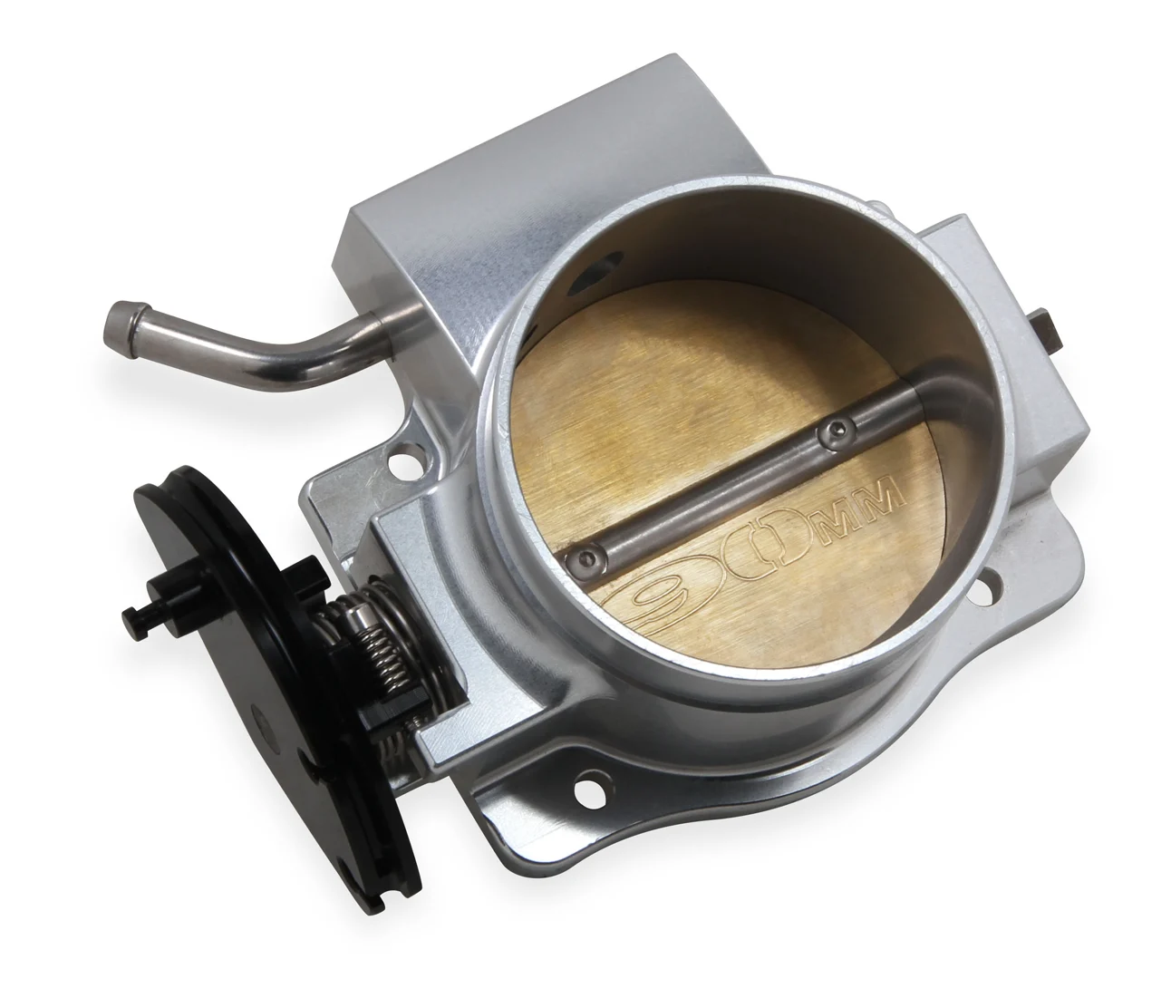 90MM Throttle Body with Sniper EFI Logo Silver for 2011-present Ford Coyote 5.0L