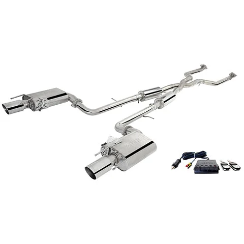 XForce Varex Valved Cat Back Exhaust System | 2014-2016 Lexus IS350 RWD (ES-LIS351-VMK-CBS)