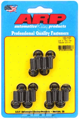 100-1107 | ARP 3/8 x .750in Hex Head Black Oxide Header Bolt Kit
