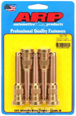 100-7707 | ARP Ford Front Disc Brakes Heat Treated 8740 Chromoly Steel 5 Pc Wheel Stud Kit