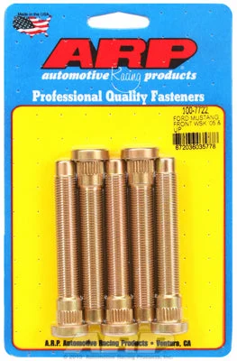 100-7722 | ARP 05+ Ford Mustang Heat Treated 8740 Chromoly Steel Extended Front Wheel Stud Kit (5 studs)