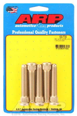 100-7725 | ARP Heat Treated 8740 Chromoly Steel Late Model GM M12x1.50X2.50" Wheel Stud Kit