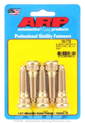 100-7728 | ARP Heat Treated 8740 Chromoly Steel Subaru WRX/BRZ & Scion FRS 1.95 UHL 12mm x 1.25 Wheel Stud Kit (5 Pack)