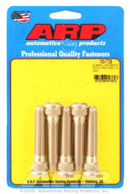 100-7729 | ARP Heat Treated 8740 Chromoly Steel 2015+ Subaru WRX/STI and 13+ BRZ Extended Wheel Stud Kit Set Of 5