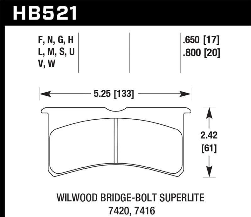 Hawk HPS Street Brake Pads | HB521F.650