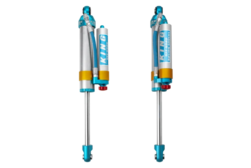 King Shocks 2005+ Ford F-550 2.5 Dia. Piggy Hose Reservoir Shock w/ Adjuster (Pair)