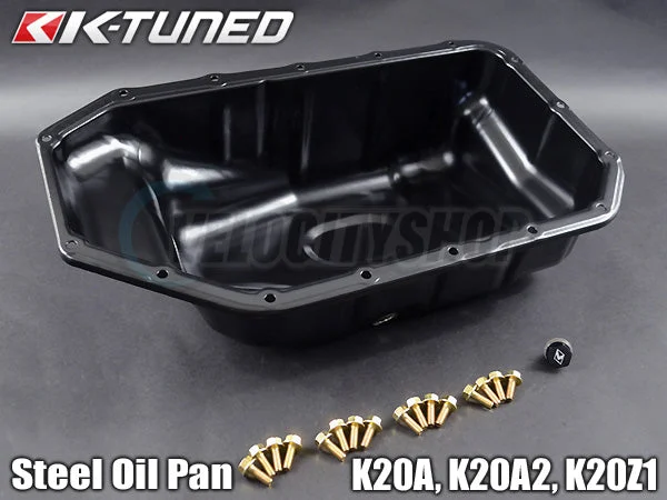 K-Tuned Steel Oil Pan w/ Bolts and Drain Plug RSX K20A K20A2 K20Z1