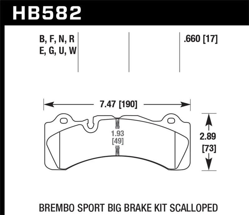 Hawk HPS 5.0 Performance Street Brake Pads | HB582B.660