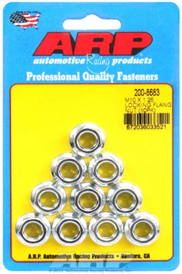 200-8683 | ARP M10 x 1.25 12 Point Locking Flange Nut Kit (10 pack)