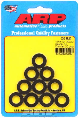 200-8689 | ARP M10 ID x 3/4" OD Black Oxide Chamfer Washers (10 pack)