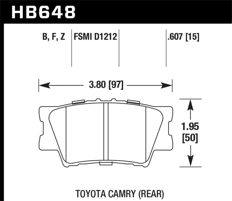 Hawk Performance Ceramic Street Brake Pads | HB648Z.607
