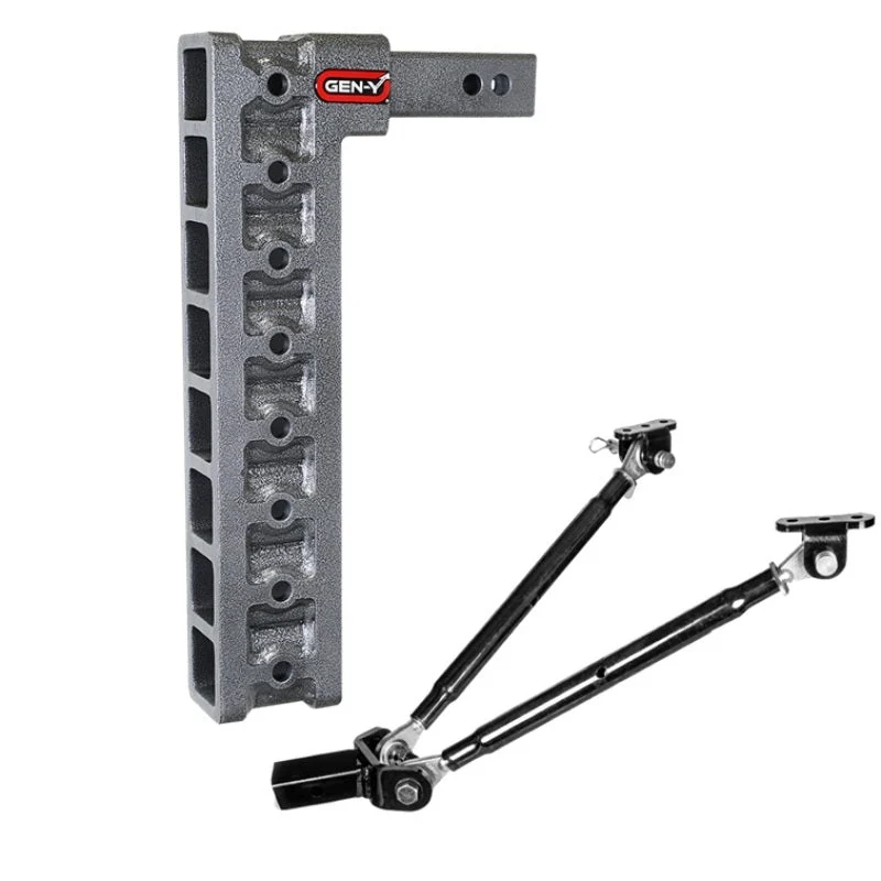 Gen-Y Mega Duty 2in Shank 17.5in Drop 2K TW 16K Hitch w/GH-0100 Stabilizer Kit