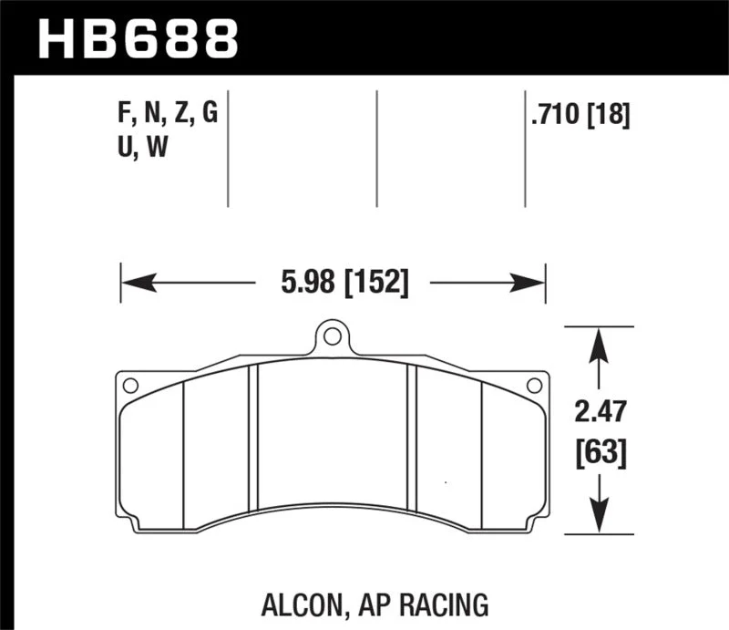 Hawk HPS 5.0 Brake Pads | HB688B.710
