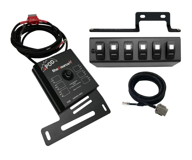sPOD 09-18 Jeep Wrangler JK SourceLT w/Green LED Switch Panel