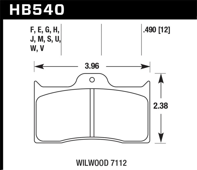 Hawk HPS 5.0 Brake Pads | HB540B.490