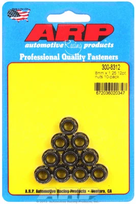 300-8312 | ARP M8 x 1.25 12pt Nut Kit (10/pkg)