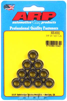 300-8332 | ARP 3/8-24 12pt Nut Kit (10 Pack)