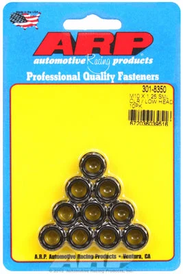 301-8350 | ARP M10x1.25 Low Head 12PT Black Oxide Nut Kit - 10 PK
