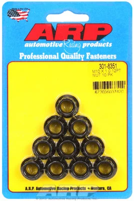 301-8351 | ARP M10 x 1.0 12pt Nut Kit (pkg of 10)