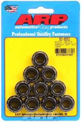 301-8352 | ARP M10 x 1.25 M16 Socket 12pt Nut Kit 10 Pack