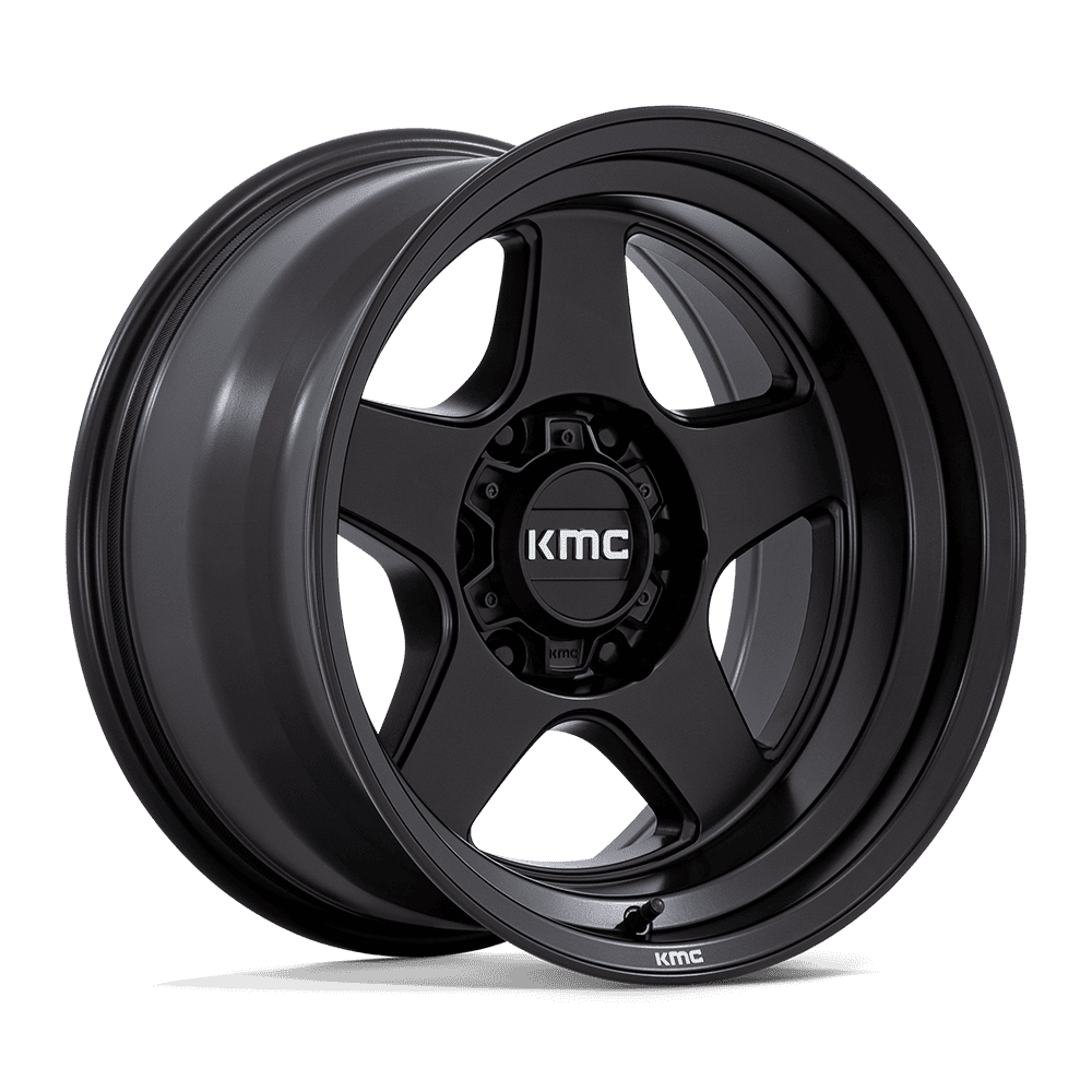 KMC Lobo Matte Black - 17 X 9 / 6 X 139.7 Bolt Pattern/ -38MM Offset / 3.5" Backspace - KM728MX17906838N